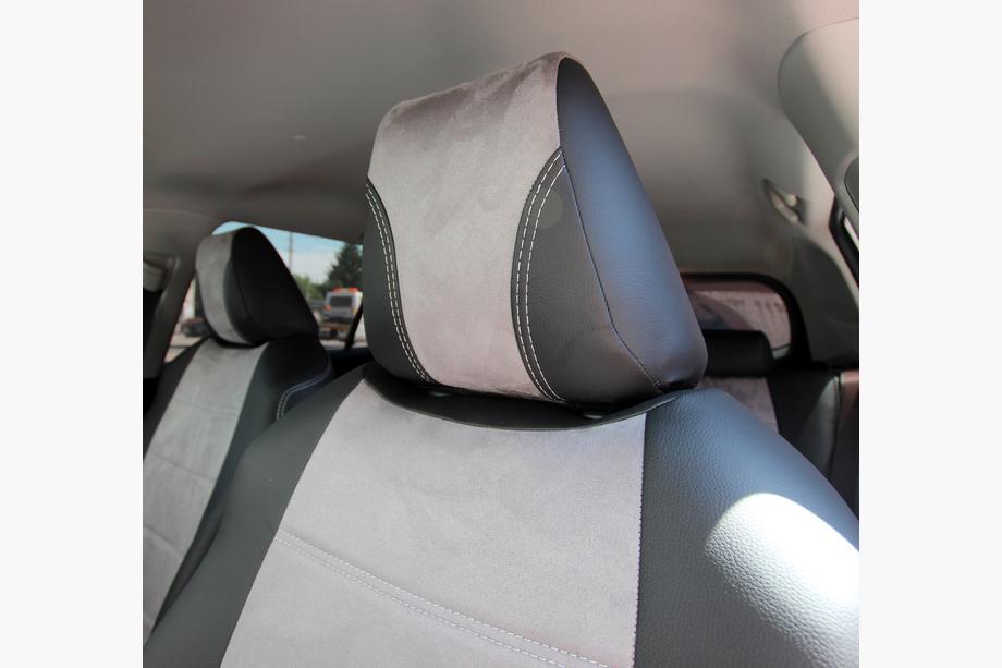 Toyota Rav 4 2019–2025 Automašīnas sēdekļu pārvalki eko āda + audums + Antara Antara A0010 (pilns salons) Foto 12