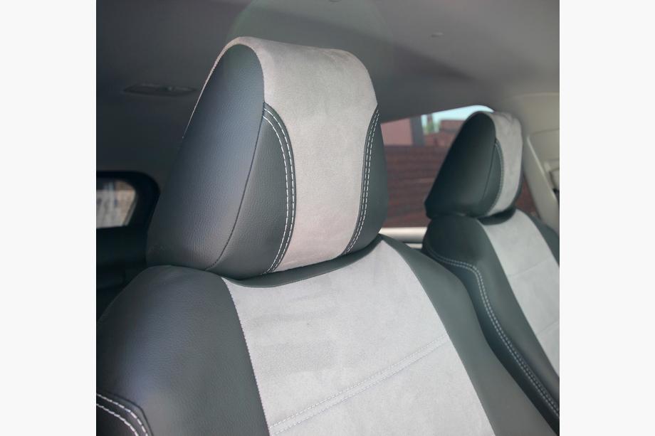 Toyota Rav 4 2019–2025 Automašīnas sēdekļu pārvalki eko āda + audums + Antara Antara A0010 (pilns salons) Foto 13