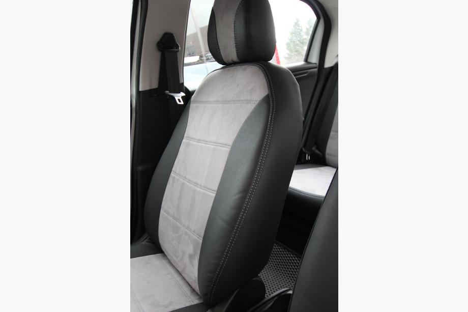 Citroen C-Elysee 2013–2022 Automašīnas sēdekļu pārvalki eko āda + audums + Antara Antara A0010 (pilns salons) Foto 7