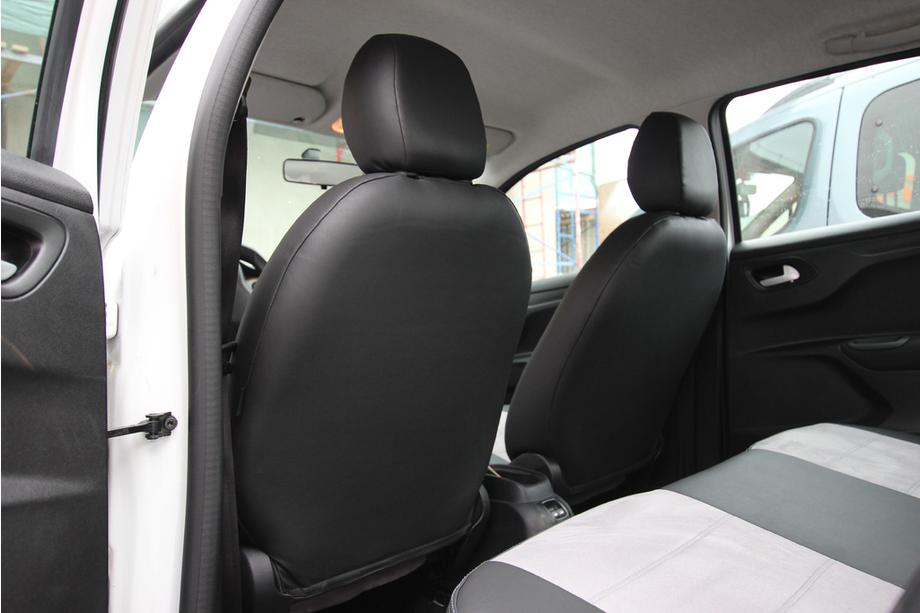 Citroen C-Elysee 2013–2022 Automašīnas sēdekļu pārvalki eko āda + audums + Antara Antara A0010 (pilns salons) Foto 15