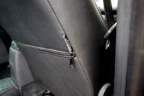 Volkswagen Passat B5 1997–2005 Autosēdekļu pārvalki no eko ādas + auduma + alcantara Antara A006 (pilns salona komplekts) foto 2