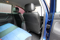 Volkswagen Passat B5 1997–2005 Autosēdekļu pārvalki no eko ādas + auduma + alcantara Antara A006 (pilns salona komplekts) foto 13
