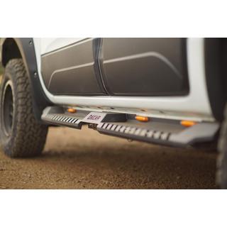 Sānu sliekšņi Dakar V2 ar LED (2 gab., metāls) Land Rover Freelander I 1997–2006 foto 3