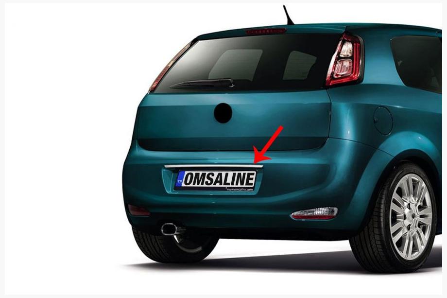 Fiat Punto Grande/EVO 2006–2018 Hroma līste virs numura zīmes (nerūsējošais tērauds) Image