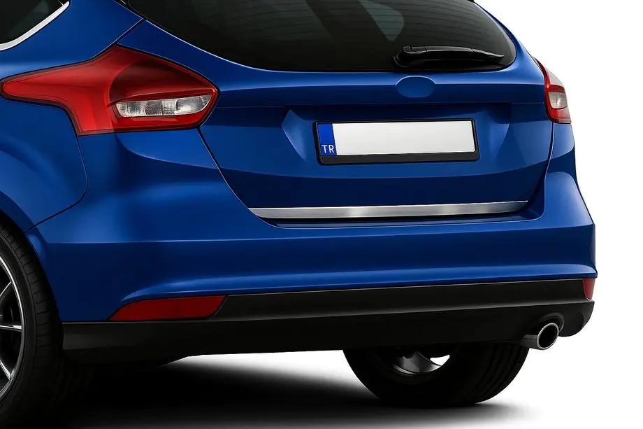 Ford Focus III 2011–2017 Bagāžnieka malas uzlika no nerūsējošā tērauda 2015-2017 (hečbeks) Image