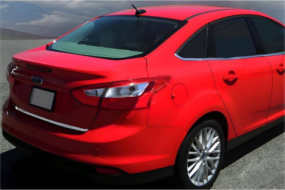 Ford Focus III 2011–2017 Nerūsējošā tērauda bagāžnieka malas līste 2015-2017 (Sedan) Image