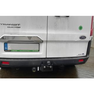 Hroma līste virs numurzīmes (2 durvju, nerūsējošais tērauds) Ford Custom 2013–2022 foto 1