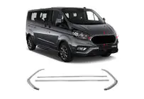 Ford Custom 2013–2022 Radiatora režģa apmale 2018+ (4 gab., nerūsējošais tērauds) foto 3