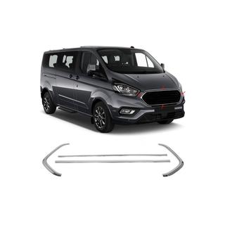 Radiatora režģa apmale 2018+ (4 gab., nerūsējošais tērauds) Ford Custom 2013–2022 foto 3