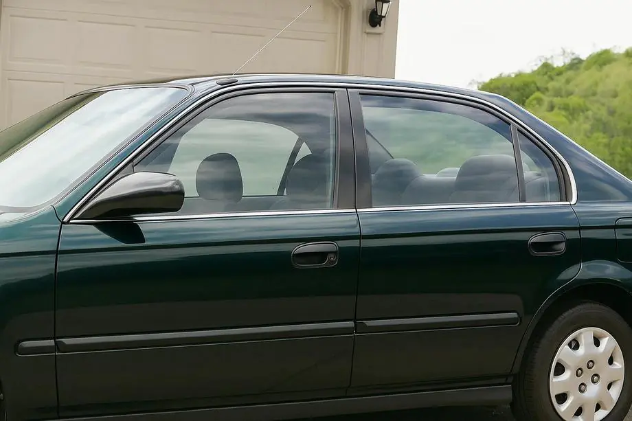 Honda Civic 1995–2001 Ārējās logu apmales (4 gab., nerūsējošais tērauds) Image