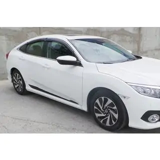 Durvju aizsarglīstes (4 gab., melnas) Honda Civic Sedans X 2016–2021 foto 1