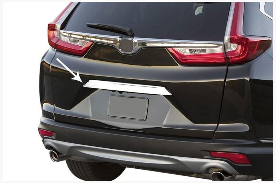 Honda CRV 2017–2022 Hroma līste virs numura zīmes (nerūsējošais tērauds) Foto 1