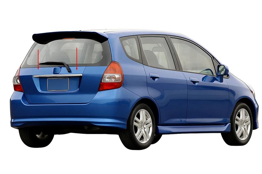 Honda FIT/Jazz 2002–2008 Hroma līste virs numura zīmes (nerūsējošais tērauds) Image