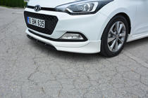 Hyundai I-20 2014–2020 Meliset priekšējā bampera lūpa (krāsošanai) foto 1