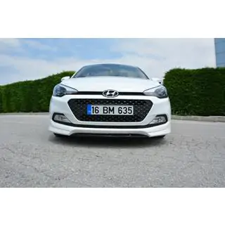 Meliset priekšējā bampera lūpa (krāsošanai) Hyundai I-20 2014–2020 foto 3
