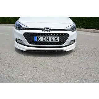 Meliset priekšējā bampera lūpa (krāsošanai) Hyundai I-20 2014–2020 foto 4