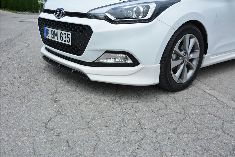 Hyundai I-20 2014–2020 Meliset priekšējā bampera lūpa (krāsošanai) Image