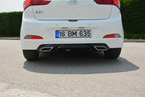 Hyundai I-20 2014–2020 Aizmugurējais difuzors Meliset (krāsošanai) foto 1