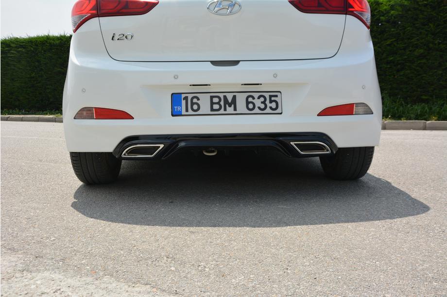Hyundai I-20 2014–2020 Aizmugurējais difuzors Meliset (krāsošanai) Image