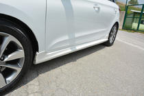 Hyundai I-20 2014–2020 Meliset sānu sliekšņi (krāsošanai) foto 1