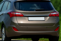 Hyundai I-30 2012–2017 Hromēta līste virs numura zīmes (SW, nerūsējošais tērauds) foto 1
