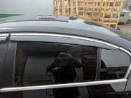 Volkswagen Passat B6 2006–2012 Logu vēja deflektori ar hromētu līsti SD (EU, 4 gab., Niken) foto 2