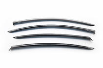 Volkswagen Passat B6 2006–2012 Logu vēja deflektori ar hromētu līsti SD (EU, 4 gab., Niken) foto 6