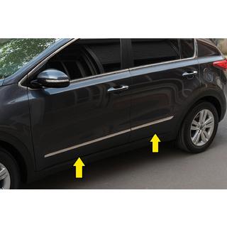 Durvju moldingi no nerūsējošā tērauda (4 gab.) Kia Sportage 2010–2015 foto 1