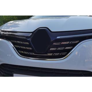 Nerūsējošā tērauda uzlikas radiatora restei 2021+ (komplekts 5 gab.) Renault Megane IV 2016–2025 foto 2