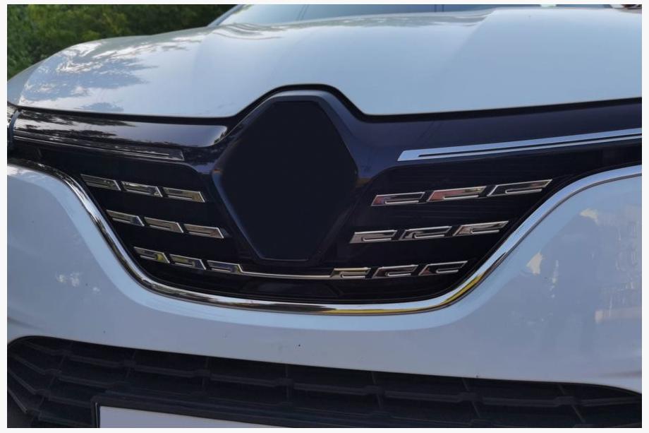 Renault Megane IV 2016–2025 Nerūsējošā tērauda uzlikas radiatora restei 2021+ (komplekts 5 gab.) Carmos - turku teras Image