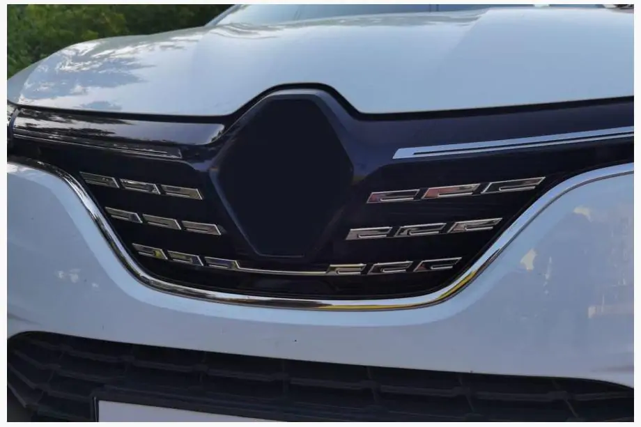 Renault Megane IV 2016–2025 Nerūsējošā tērauda uzlikas radiatora restei 2021+ (komplekts 5 gab.) Image