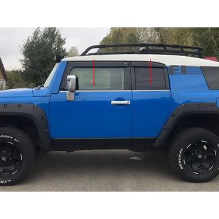 Apakšējās logu apdares līstes no nerūsējošā tērauda (4 gab.) Toyota FJ Cruiser 2006–2022 foto 1