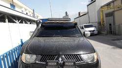 Mitsubishi L200 2006–2015 Saulessargs vējstiklam (Meliset LED) foto 2