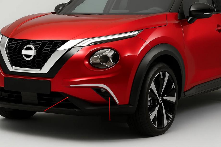 Nissan Juke 2020– Lukturu uzlikas (2 gab., nerūsējošais tērauds) Image