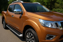 Nissan Navara/NP300 2016– Nerūsējošā tērauda spoguļu uzlikas (2 gab.) foto 1