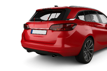 Opel Astra K 2016–2021 Hromēta līste virs numura zīmes (SW, nerūsējošais tērauds) foto 1