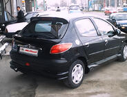 Peugeot 206 1998–2024 Apakšējais spoileris Meliset (krāsošanai) foto 2