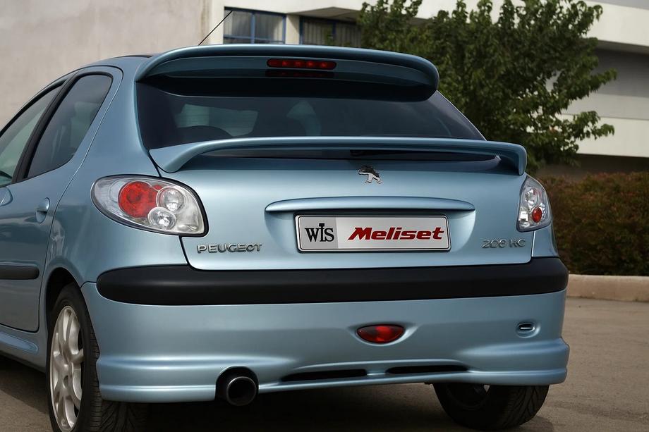 Peugeot 206 1998–2024 Apakšējais spoileris Meliset (krāsošanai) Image