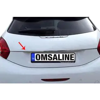 Hromēta līste virs numura zīmes OmsaLine (nerūsējošais tērauds) foto 1