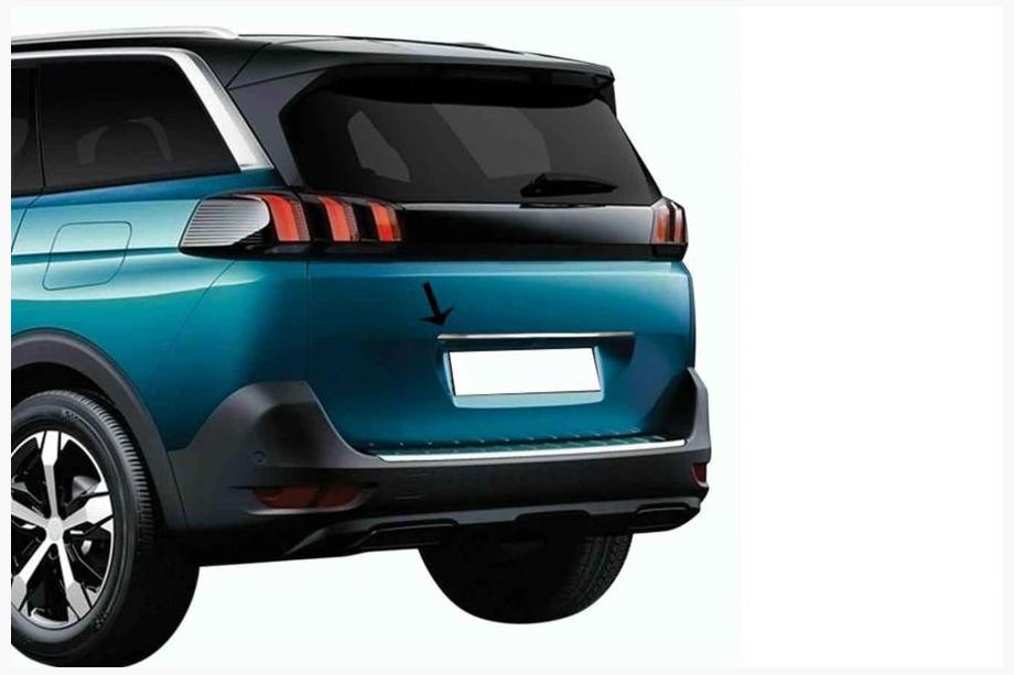 Peugeot 5008 2016–2023 Hromēta līste virs numura zīmes OmsaLine (nerūsējošais tērauds) Image