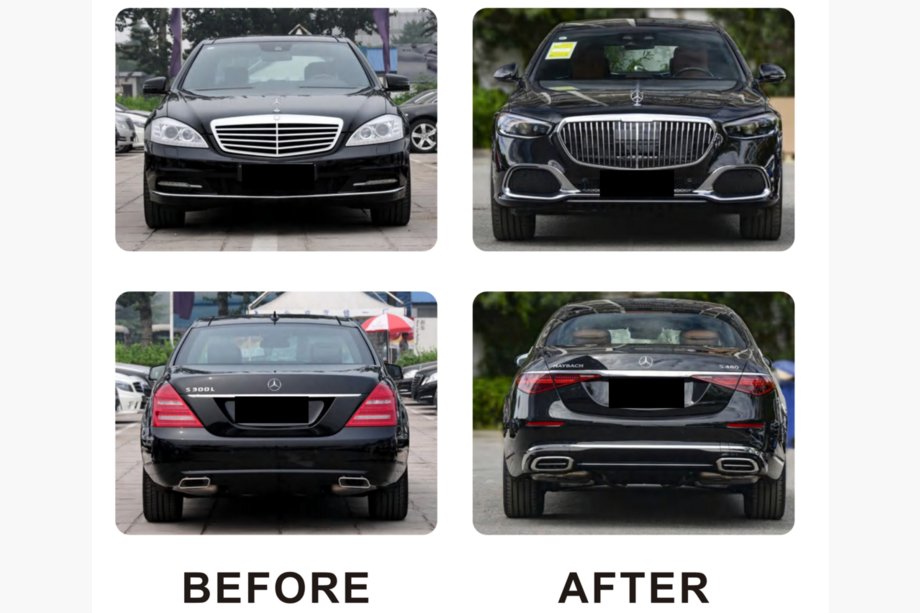 Mercedes S-class W221 2005–2013 Restailinga komplekts W223 Maybach Foto 4