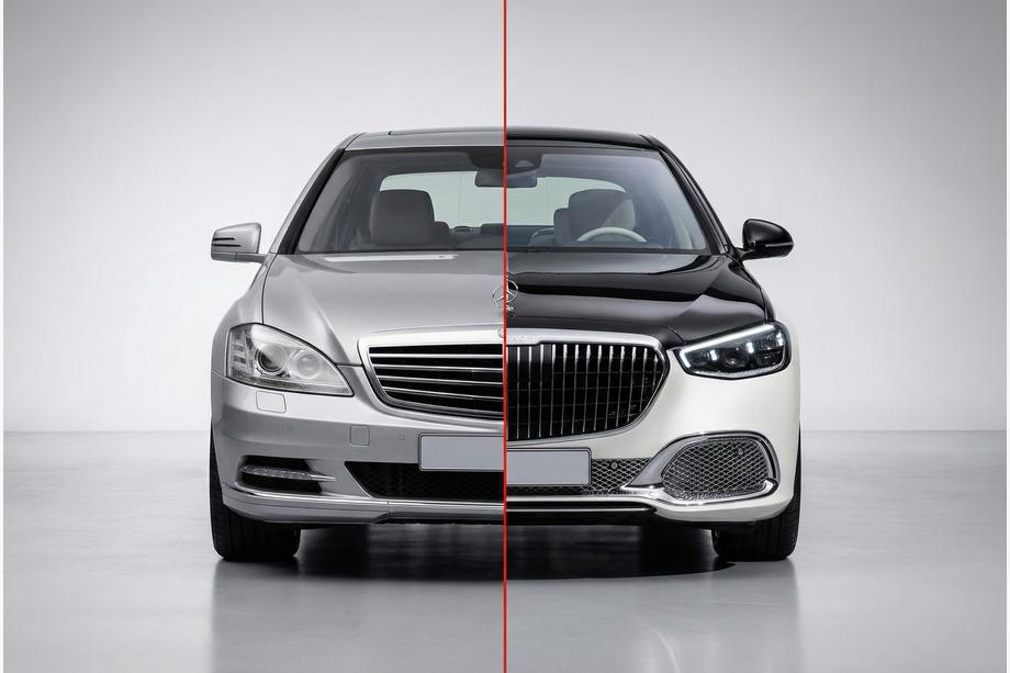 Mercedes S-class W221 2005–2013 Restailinga komplekts W223 Maybach Foto 1