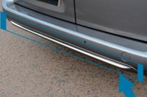 Peugeot Partner/Rifter 2019– Aizmugurējā bampera malas uzlika (nerūsējošais tērauds) foto 1