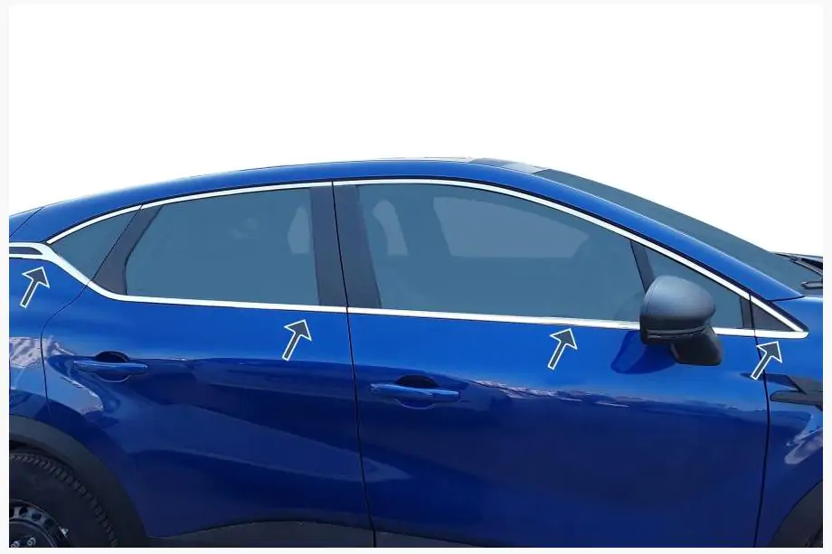 Renault Captur 2019– Logu apmales (8 gab., nerūsējošais tērauds) Image