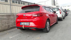Seat Leon 2013–2020 Aizmugurējā bampera uzlika (krāsošanai) foto 1