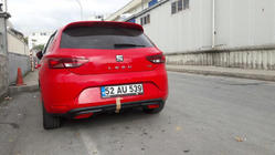 Seat Leon 2013–2020 Aizmugurējā bampera uzlika (krāsošanai) foto 2
