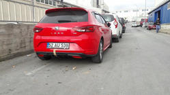 Seat Leon 2013–2020 Aizmugurējā bampera uzlika (krāsošanai) foto 3