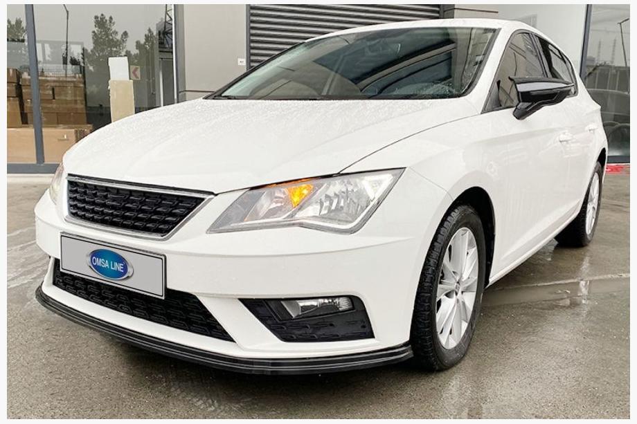Seat Leon 2013–2020 Priekšējais bampera lips 2017-2020 (melns) Image