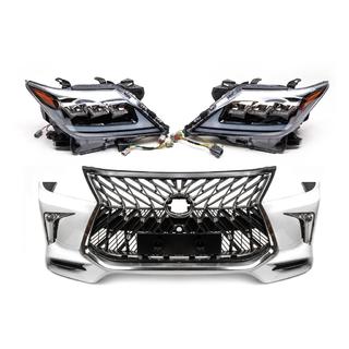 Mini facelifta pārbūves komplekts no modeļa 2008-2015 uz TRD Sport (bamperis, priekšējie lukturi) Lexus LX570/450d 2008–2022 foto 4