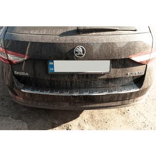 Nerūsējošā tērauda aizmugures bampera uzlika SW Skoda Superb 2015–2024 foto 3